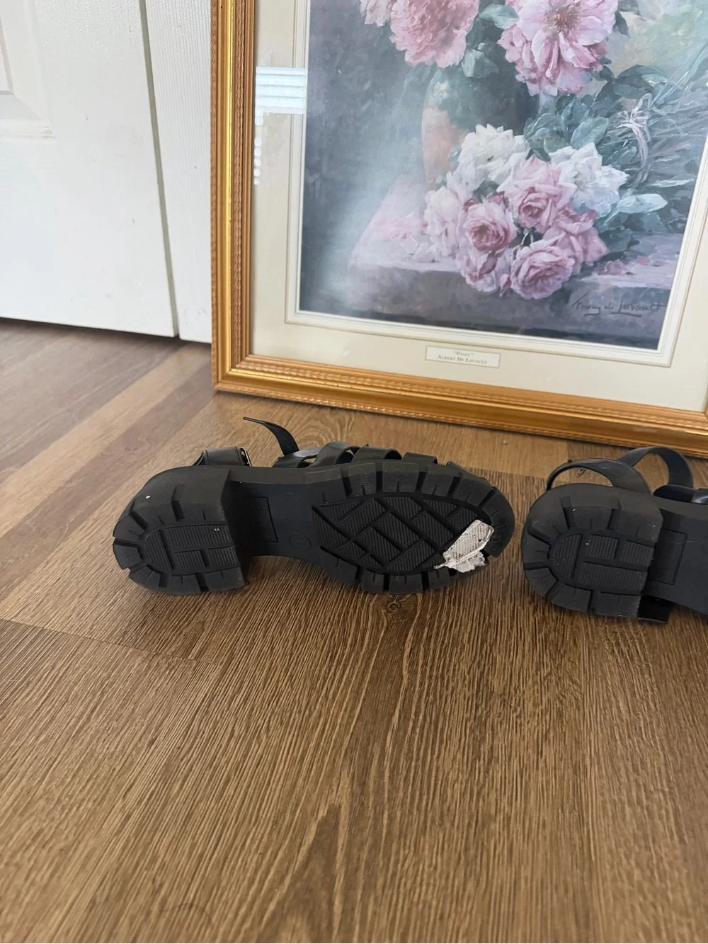 Steve Madden Black Chunky Fisherman Sandals for Kids
